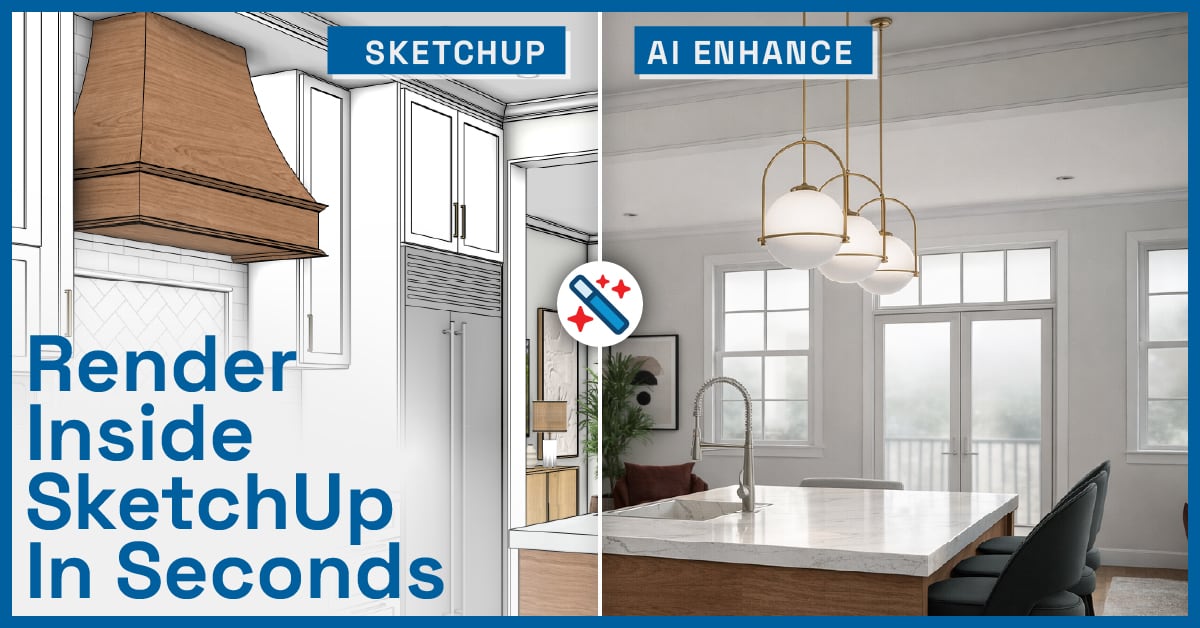Sketch Ronders AI Enhance for SketchUp | AI Rendering in Seconds